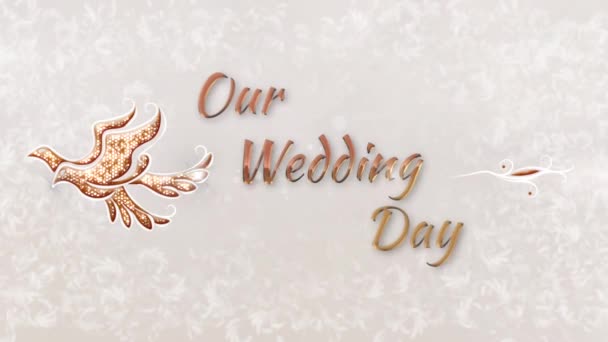 arany minta esküvői film képernyővédő - Felvétel, videó