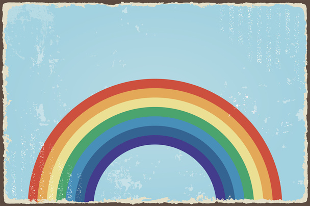 Abstract grunge background with rainbow. Vector - Vektori, kuva