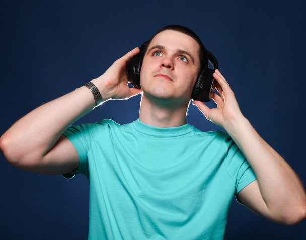 Man with headphones - Photo, Image