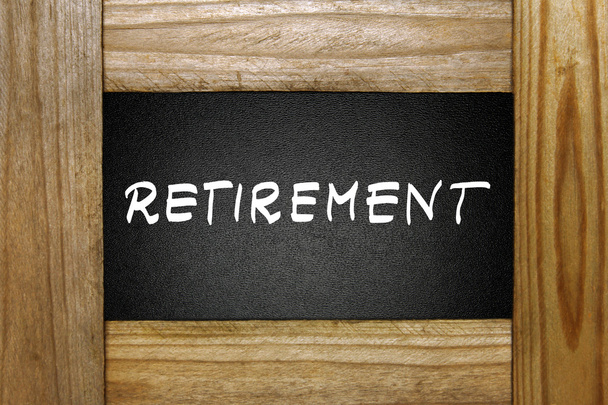 Концепция выхода на пенсию на доске
 - Фото, изображение