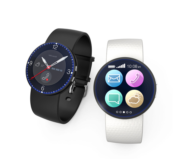 Smart Watches isoliert auf weißem Hintergrund - Foto, Bild