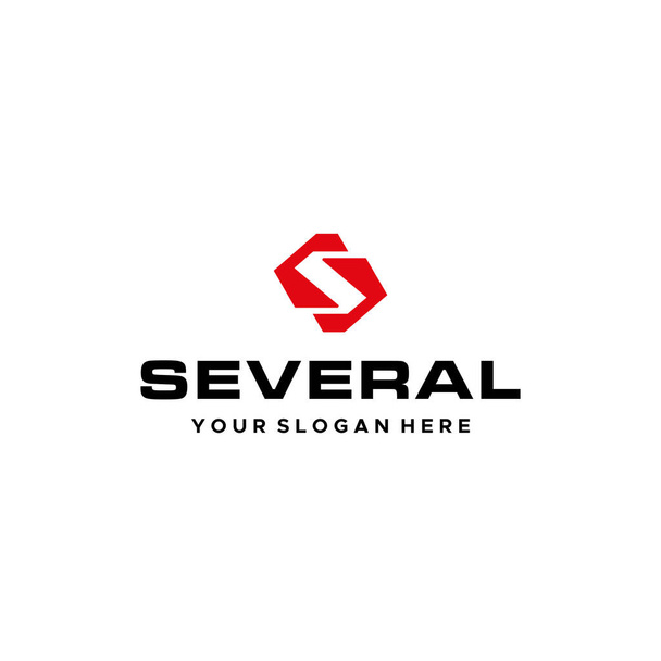 Diseño minimalista Diseño de logotipo rojo VERAL - Vector, Imagen