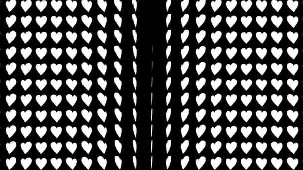 Kalp şekli dalga animasyon grafikleri - Video, Çekim