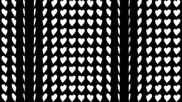 Kalp şekli dalga animasyon grafikleri - Video, Çekim