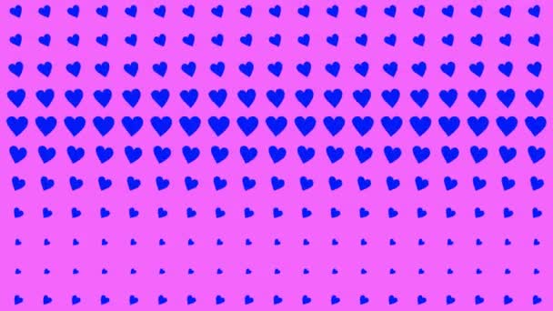 Sydämen muoto Liukuva aalto animaatio liikkeen grafiikka - Materiaali, video