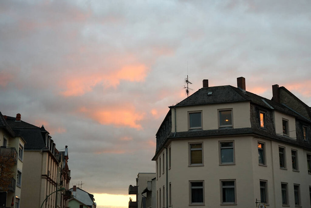 A beautiful view of the buildings during the sunse - Foto, afbeelding