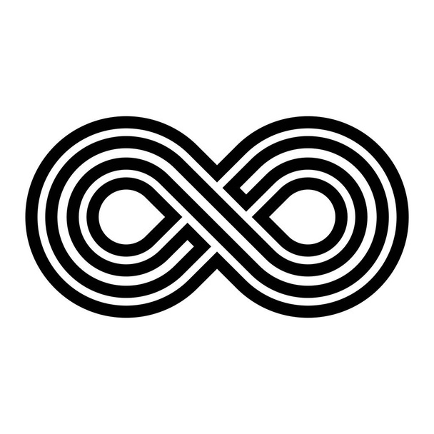 Unendlichkeit Vektor Symbol Logo Design-Vorlage - Vektor, Bild
