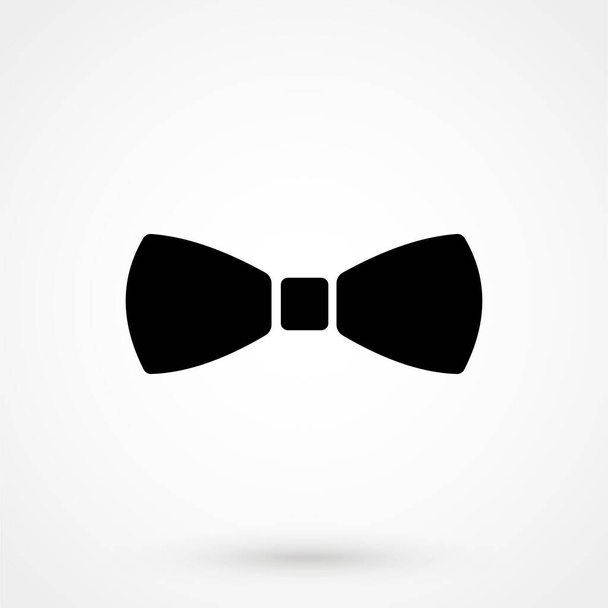 Butterfly tie sign simple icon on background - Vector, afbeelding