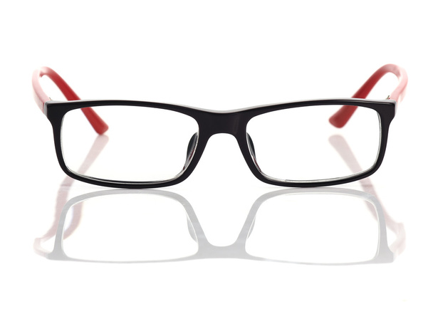 Szemüvegek divat elszigetelt fehér background - Fotó, kép