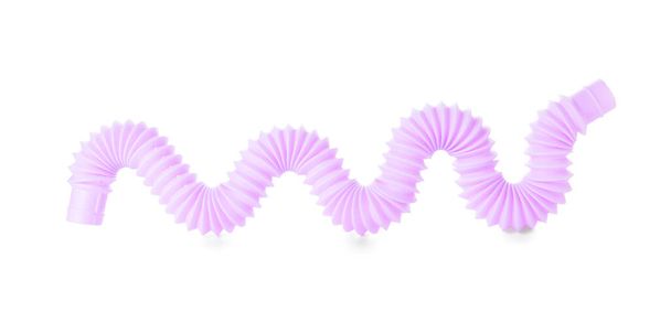 Tubo pop viola su sfondo bianco - Foto, immagini