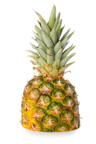 Half of fresh ripe pineapple on white background - Fotó, kép