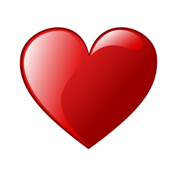 icono del corazón en el fondo. Logotipo de amor corazón ilustración. - Vector, imagen
