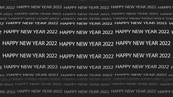 Gelukkig nieuwjaar achtergrond typografie. - Video