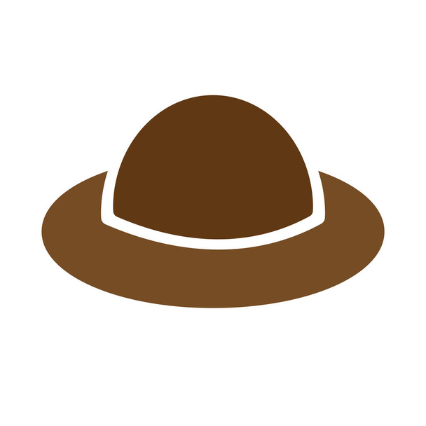 hat icon. flat illustration of cowboy vector symbol for web design - Vector, Image
