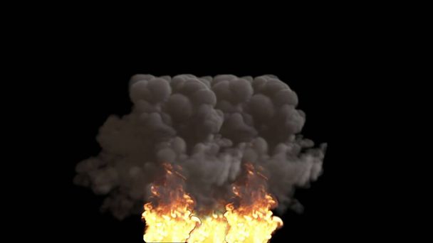 3d illustration -  Fire Ball Explosion - Foto, immagini