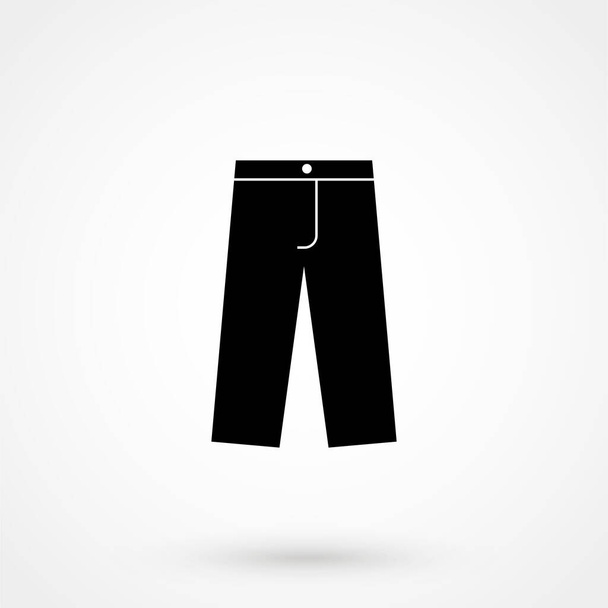 Pants icon for web and mobile application. Flat design style. - Vector, imagen