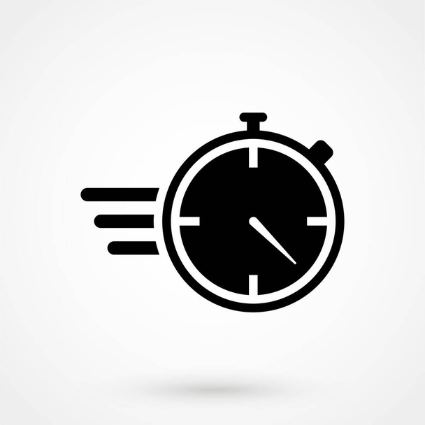 Stopwatch, stop watch timer flat icon for apps and websites - Vektor, obrázek