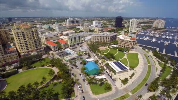 Vídeo aéreo Downtown West Palm Beach FL
 - Metraje, vídeo