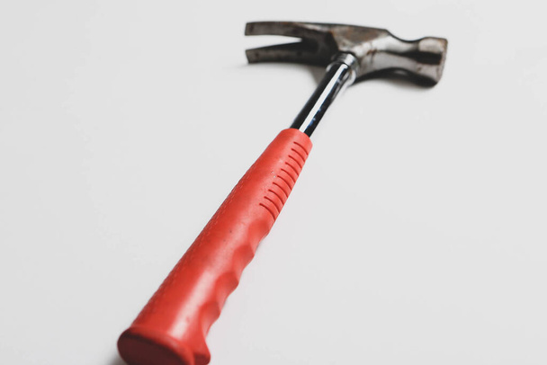 Old vintage hammer the craft tool for carpenter - Foto, Bild