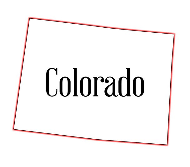 vlag van Colorado - Vector, afbeelding