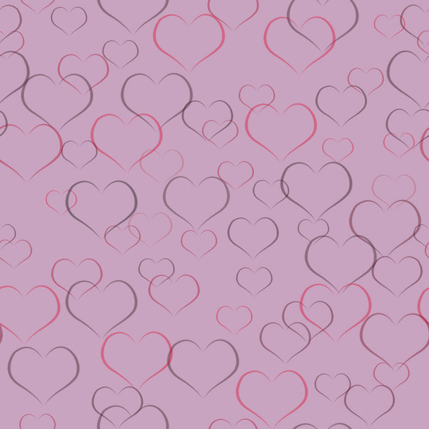 corações de fundo de cores pastel para o dia dos namorados - Foto, Imagem