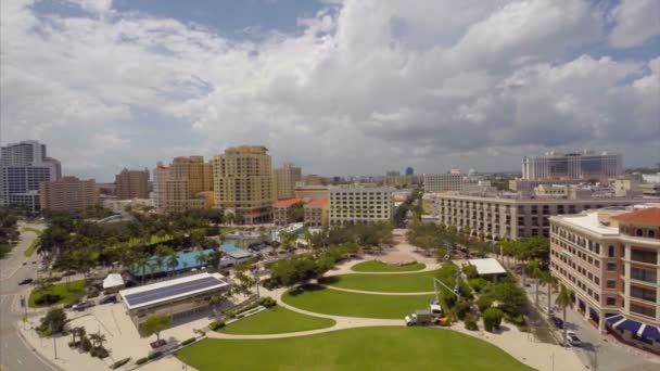 Vídeo aéreo Downtown West Palm Beach FL
 - Metraje, vídeo