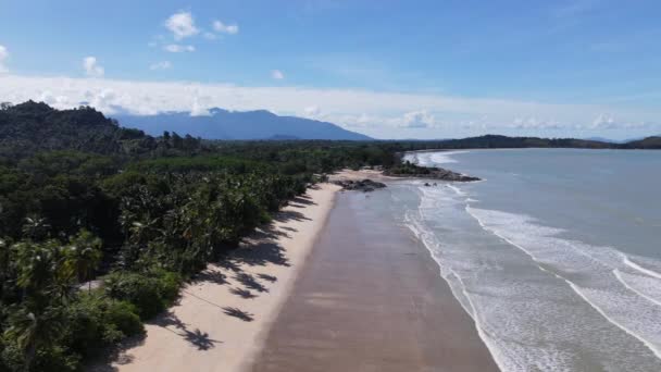 The Pugu, Gondol, Siar and Pandan Beaches of Lundu area at the most southern part of Sarawak and Borneo Island - Filmati, video