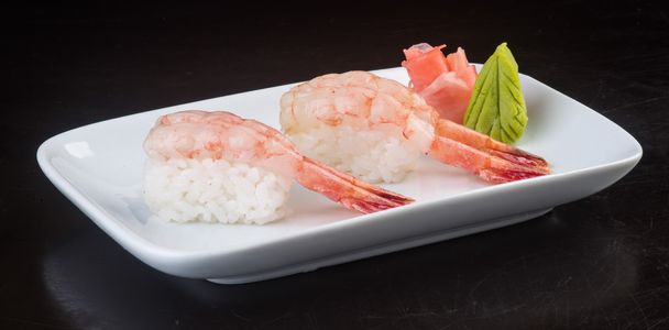 japanese cuisine. sushi shrimp on the background - Foto, immagini