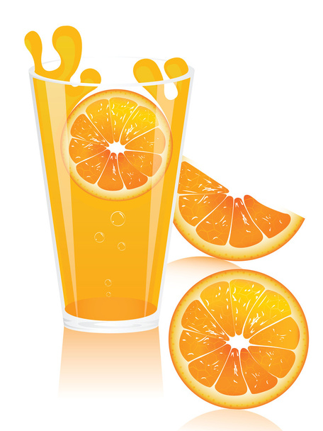 Jugo de naranja - Vector, Imagen