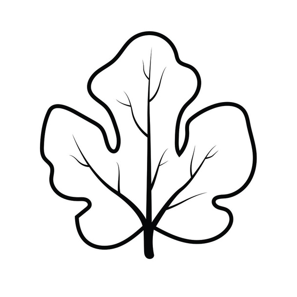 leaves of oak tree icon vector illustration design - Vector, afbeelding