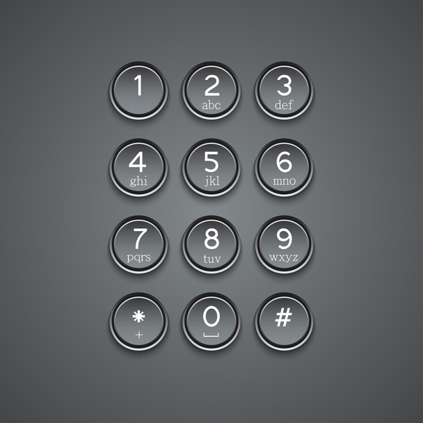 Vector modern phone keypad background - Vector, Image