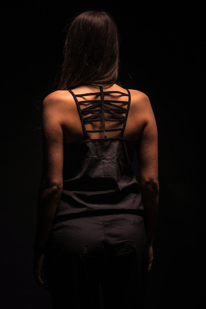 Woman in the dark - Foto, afbeelding