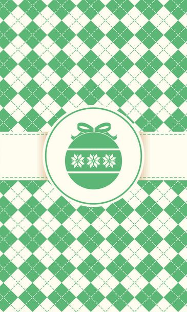 green christmas gift wrap - Διάνυσμα, εικόνα