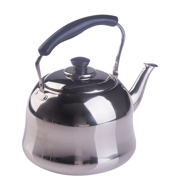 Kettle with whistle on a background. - Φωτογραφία, εικόνα
