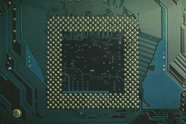 Mounting the processor on the motherboard, top view - Fotografie, Obrázek