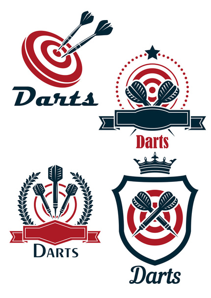 Dardos emblemas desportivos
 - Vetor, Imagem