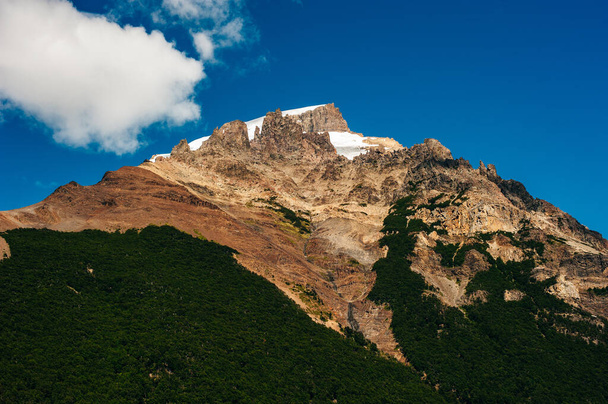 Berglandschap met Mt Fitz Roy en Laguna de Los Tres in Los Glaciares National Park, Patagonië, Argentinië, Zuid-Amerika. - Foto, afbeelding