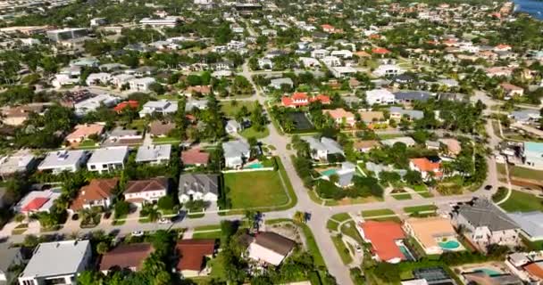 Boca Raton bairros residenciais drone aéreo metragem - Filmagem, Vídeo