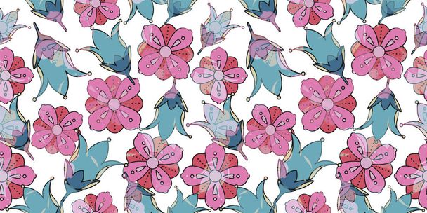 Seamless Floral Pattern in vector - Vector, Image