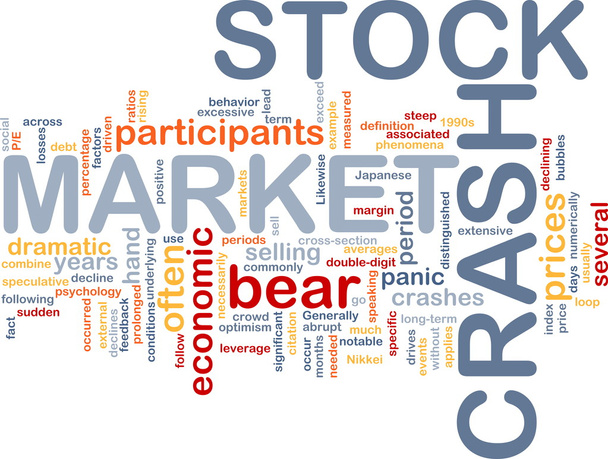 Stock market crash is bot achtergrond concept - Foto, afbeelding