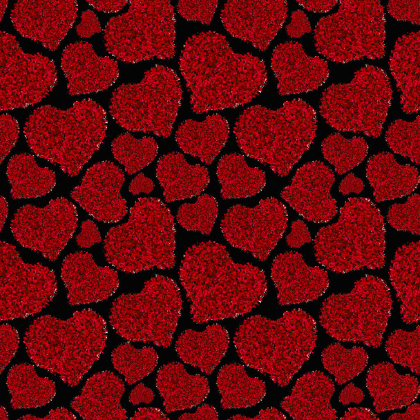 seamless texture with hearts - Photo, Image