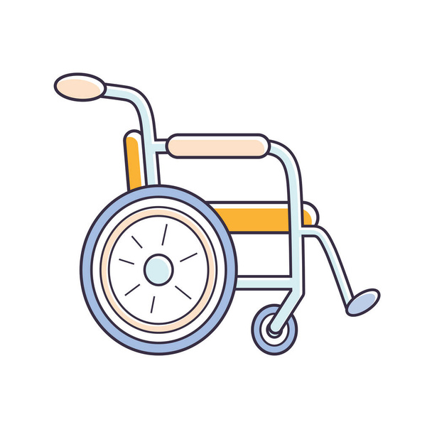 Ikona invalidního vozíku izolována. Symbol zdravotního postižení. - Vektor, obrázek