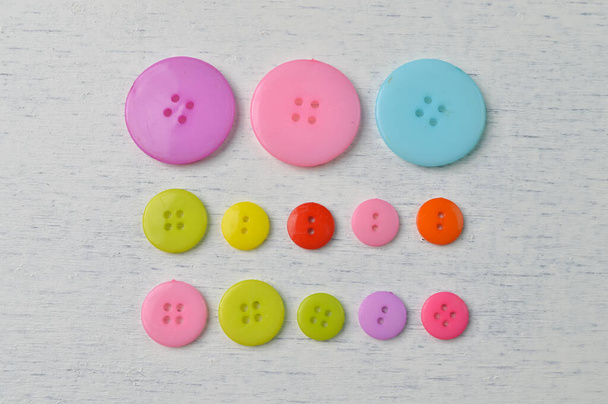 Colorful buttons isolated on a white background - Photo, Image