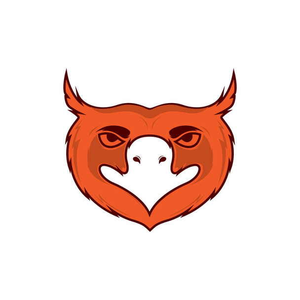 colorido águila molesto logo diseño vector gráfico símbolo icono signo ilustración idea creativa - Vector, Imagen