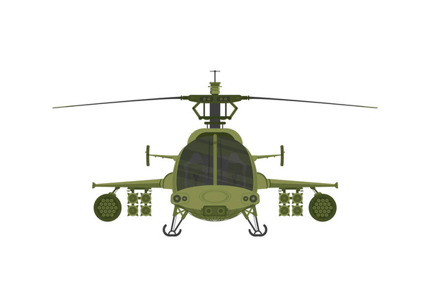 apache war machine vector illustration - Vector, Image