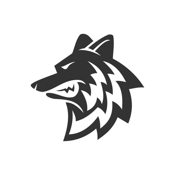 wolf head Illustration Icon Brand Isolated - Vector, Image