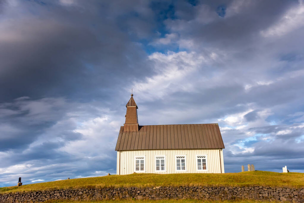The Wooden Church on Southern Coast of Iceland, called Strandarkirkja - Фото, изображение