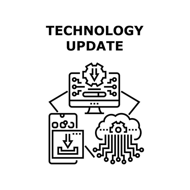 Icono de actualización de tecnología vector ilustración - Vector, Imagen