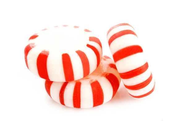 Red striped peppermints - Photo, Image