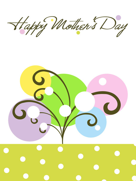 greeting card for mother day celebration - Vector, Image